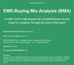 EMR-Buying Mix Analysis (BMA)